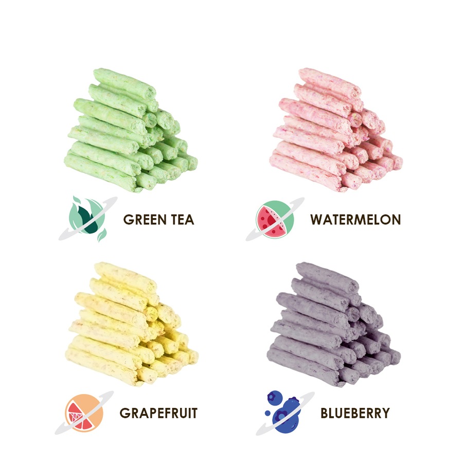 2x Zodiac 7L/2.5kg Fruity Tofu Soy Pulp Pet Cat Litter Absorbent/Clump Green Tea