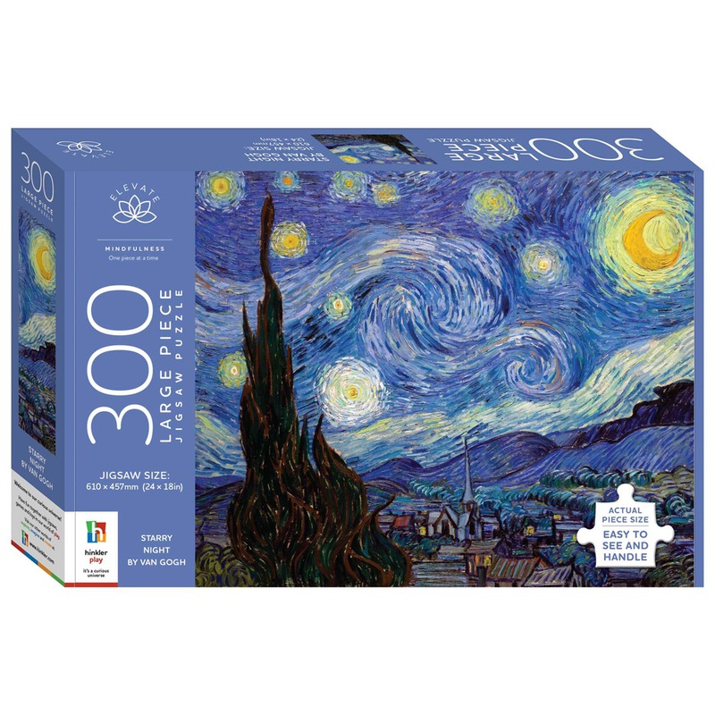 Buy 300pc Elevate Family Jigsaw Puzzle Game Starry Night by Van Gogh