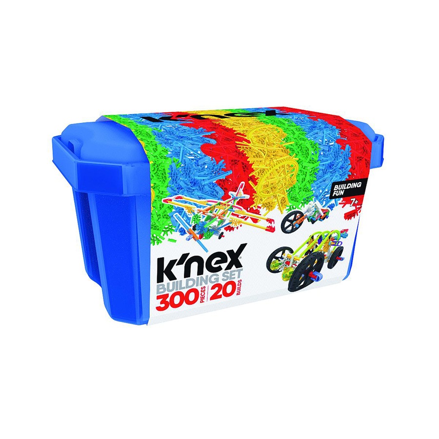 300pc Knex Building Fun Tub Kids/Childrens Construction Toy - 20 Builds 7+