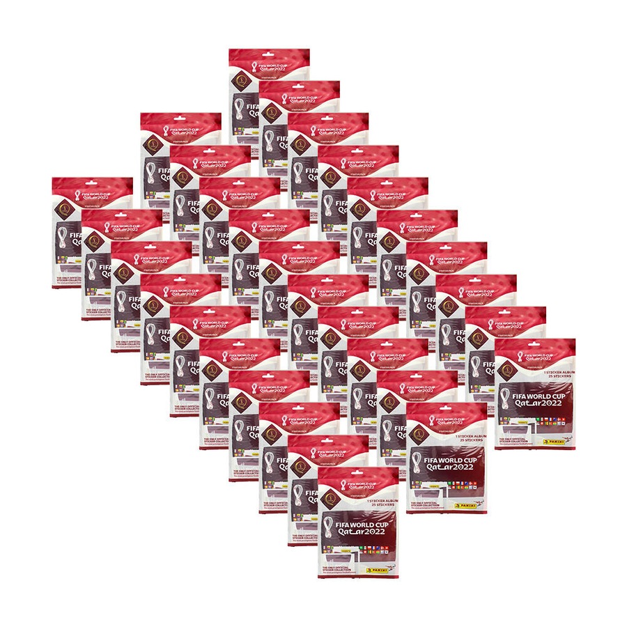 30PK Panini 2022 Fifa World Cup Qatar Sticker Collection Stationery Starter Pack