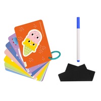 33pc Tookyland Lets Trace Kids Tracing Shapes Flash Cards Educational Toy 3+