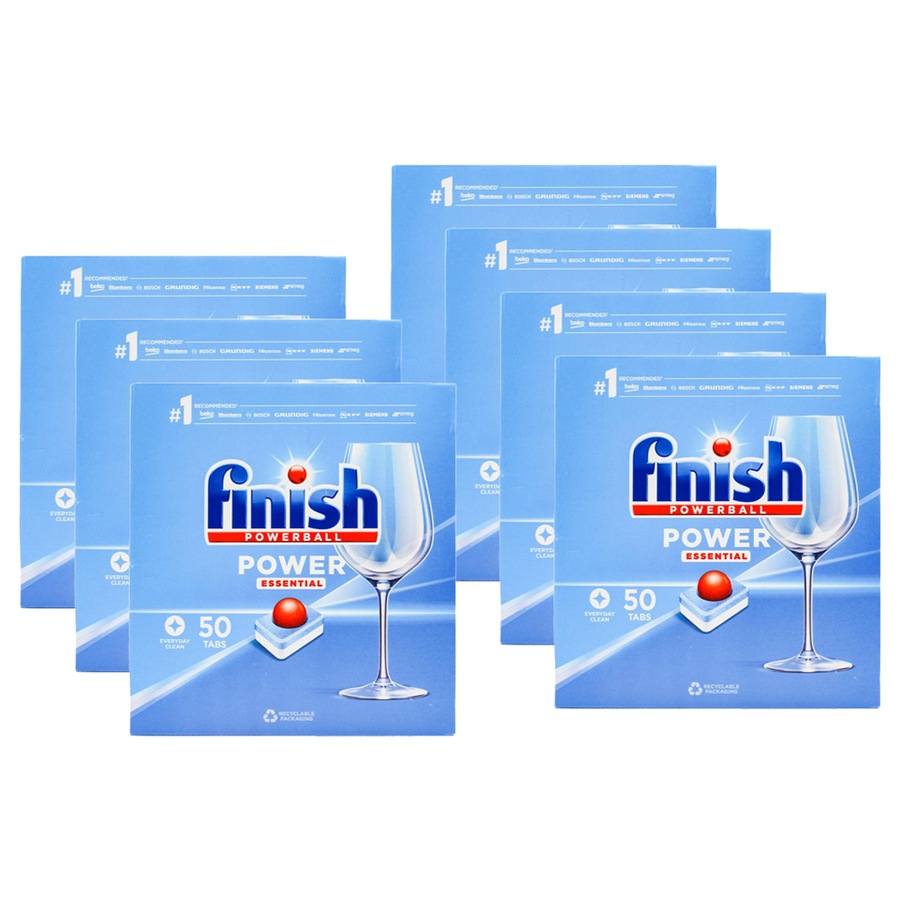 Finish 350 x Powerball Dishwashing Tablet Power Essential (7 x 50 Pack)