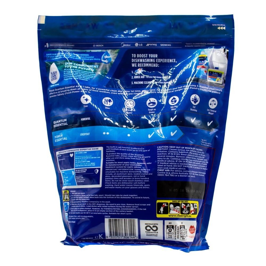 360pc Finish Powerball Dishwasher Tablets Quantum Essential Fresh Fragrance