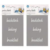 36x iDesign The Home Edit Pantry/Dry Goods Organiser Labels Set Clear Assorted