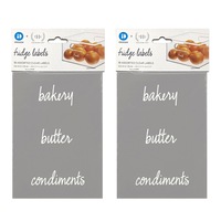 36x iDesign The Home Edit Refrigerator/Fridge Food/Drink Labels Clear Assorted