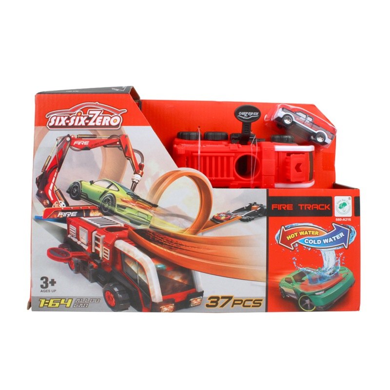 Buy 37pc Toys For Fun 164 Fire & Police Race Car Launcher Kids