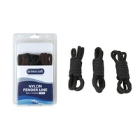 3pc Aristocraft 1.5M/8mm Fender Line Double Braided Rope Boat Accessory Black