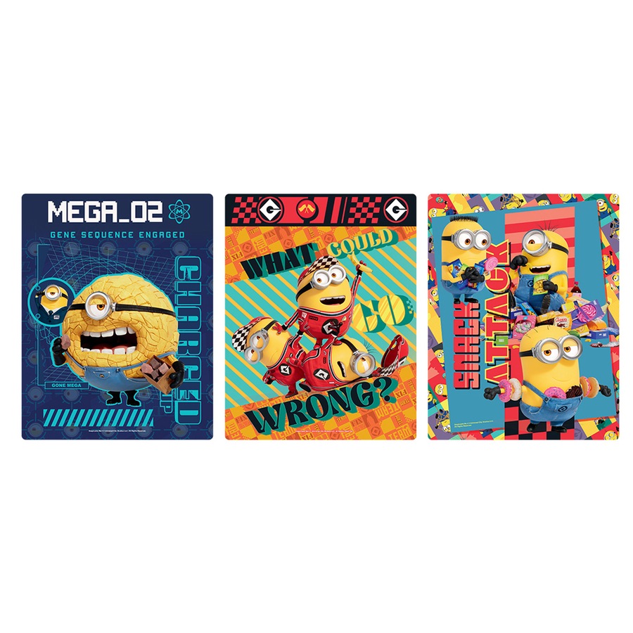 3pc Despicable Me 4 Frame Tray Kids/Children 20x24cm Jigsaw Puzzle Fun Toy 3y+