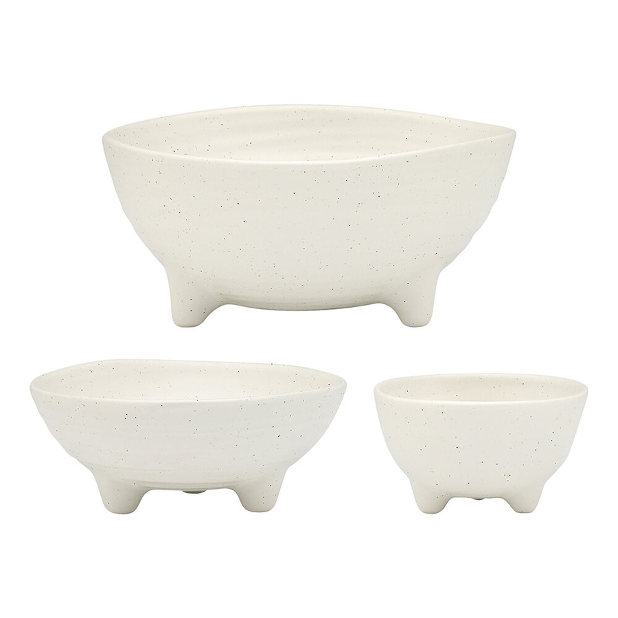 3pc Ecology Ottawa Stoneware Nesting Bowls Food/Soup Dining Tableware Calico