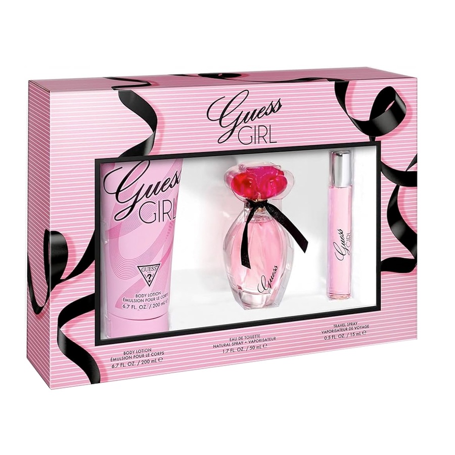 3pc Guess Girl 100ml Eau De Toilette & Body Lotion/Travel Spray Fragrance Set