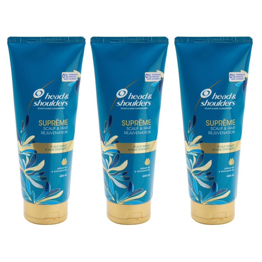 3pc Head & Shoulders Supreme Hair/Scalp Anti-Dandruff 400ml Conditioner