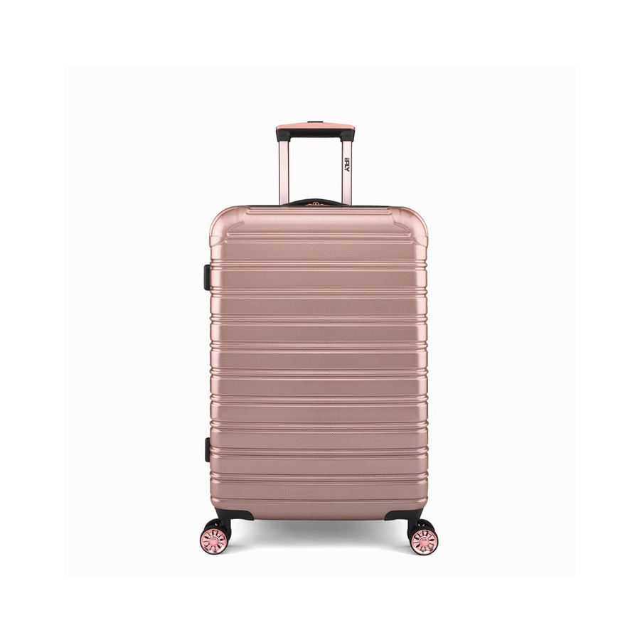 3pc iFly 20/24/28" Hard Case Trolley Combo Suitcase Luggage Bag Rose Gold
