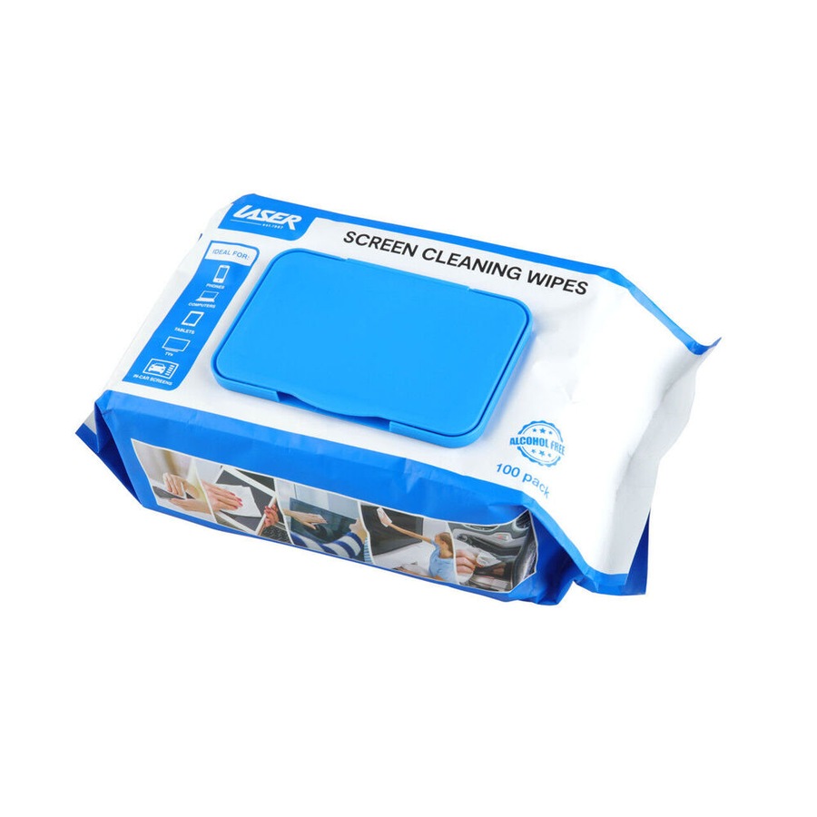 3pc Laser Screen Cleaning Wipes 100-Sheets For TV/Phone/Laptop Monitor