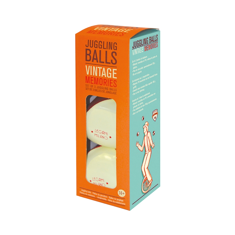 3pc Legami Juggling Balls Circus/Magic Fun Play Juggle Ball Toy Set 14y+