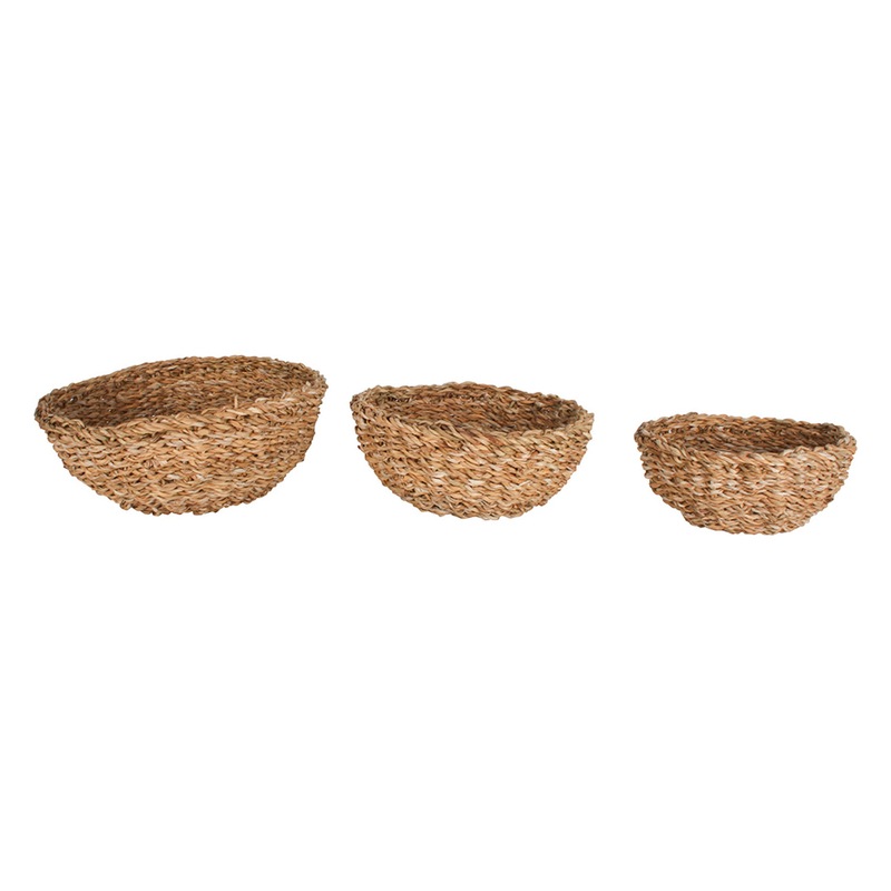 Buy 3pc Maine & Crawford Yeppoon 20/25/30cm Seagrass Mini Bowl Round