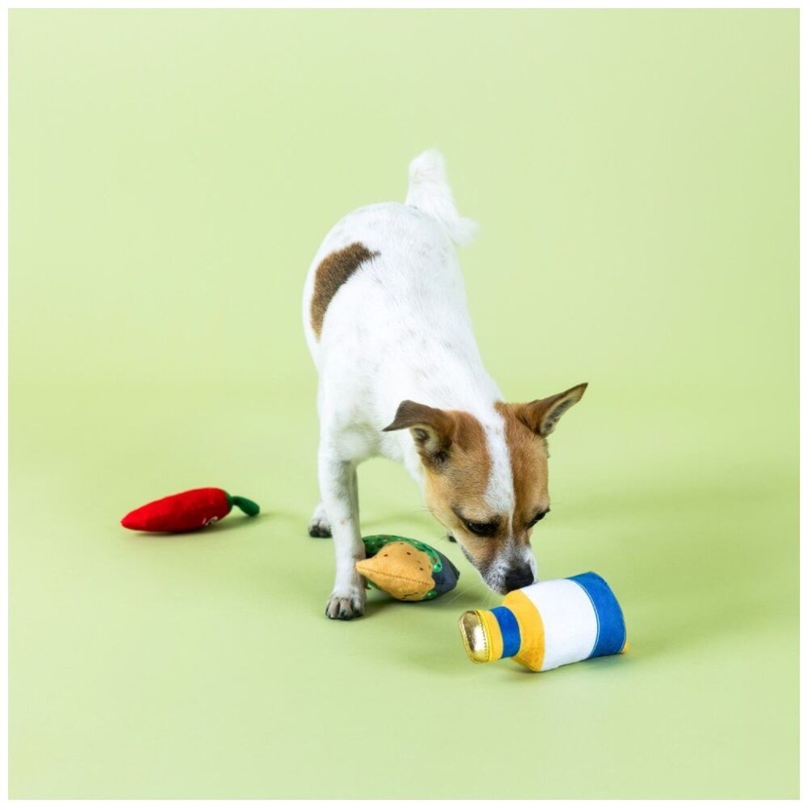 3pc Petshop By Fringe Studio Happy Hour Beer & Dip Small Dog Toys Set