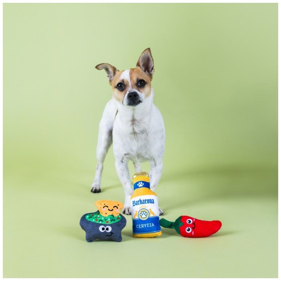 3pc Petshop By Fringe Studio Happy Hour Beer & Dip Small Dog Toys Set