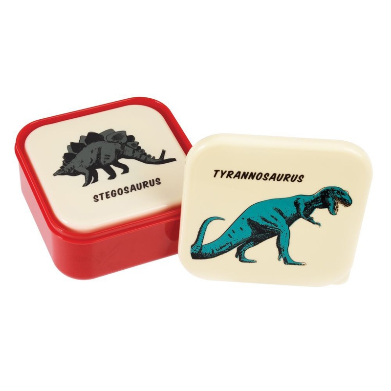 Buy 3pc Rex London Kids Plastic Snack/Lunch Box Square Set Prehistoric