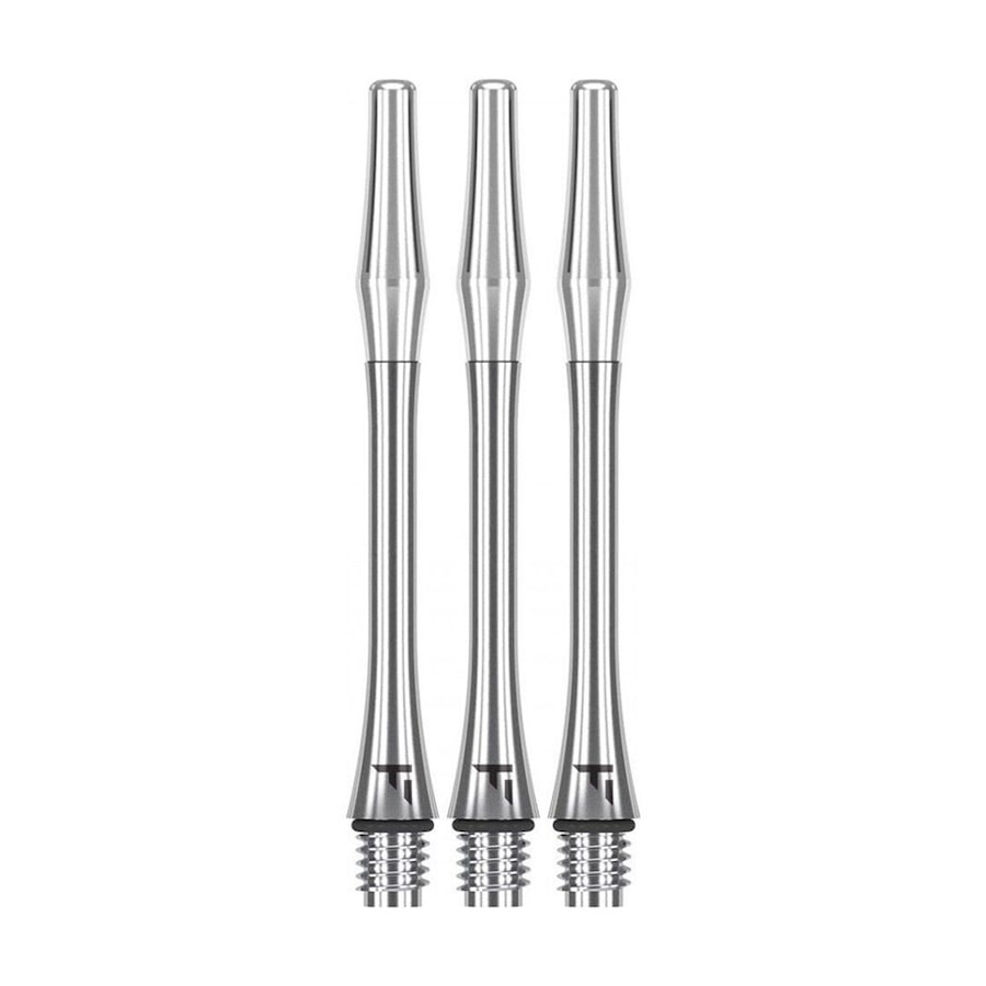 3pc Target Titanium Pro Durable Dart Shaft Set 46mm Replacement Silver