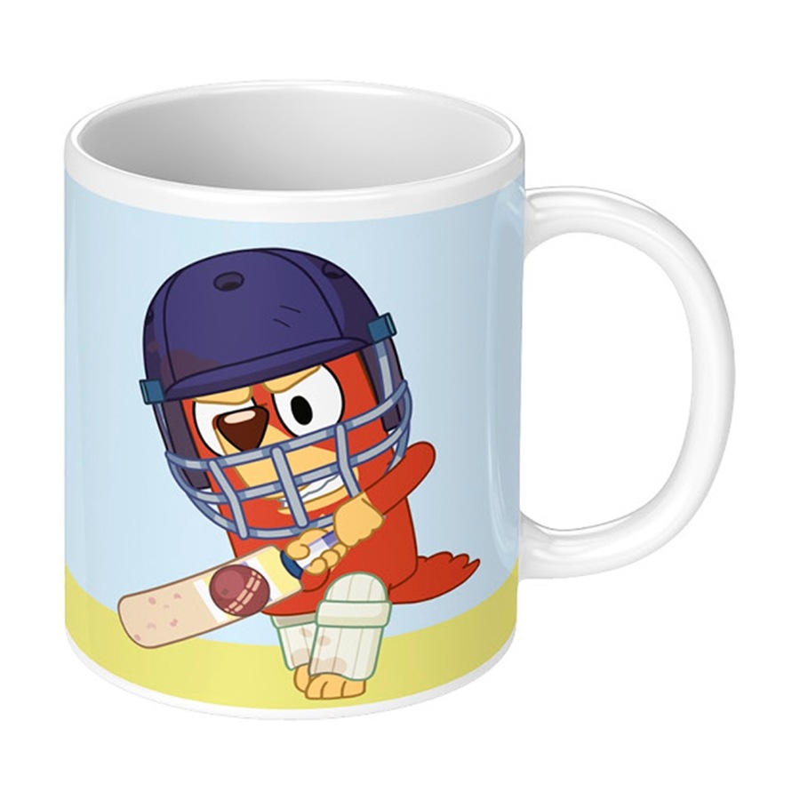 3PK Bluey You Will Never Get Rusty Out Ceramic Coffee Drinking Mug Blue & White