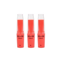 3PK BYS Fruity Strawberry Chapped Lipbalm Cosmetic Beauty Scent Makeup w/Lid RD