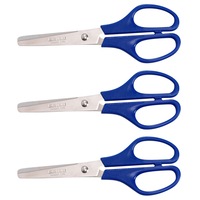 3PK Celco School/Office Scissors Stainless Steel Scrapbooking Activity Craft BL