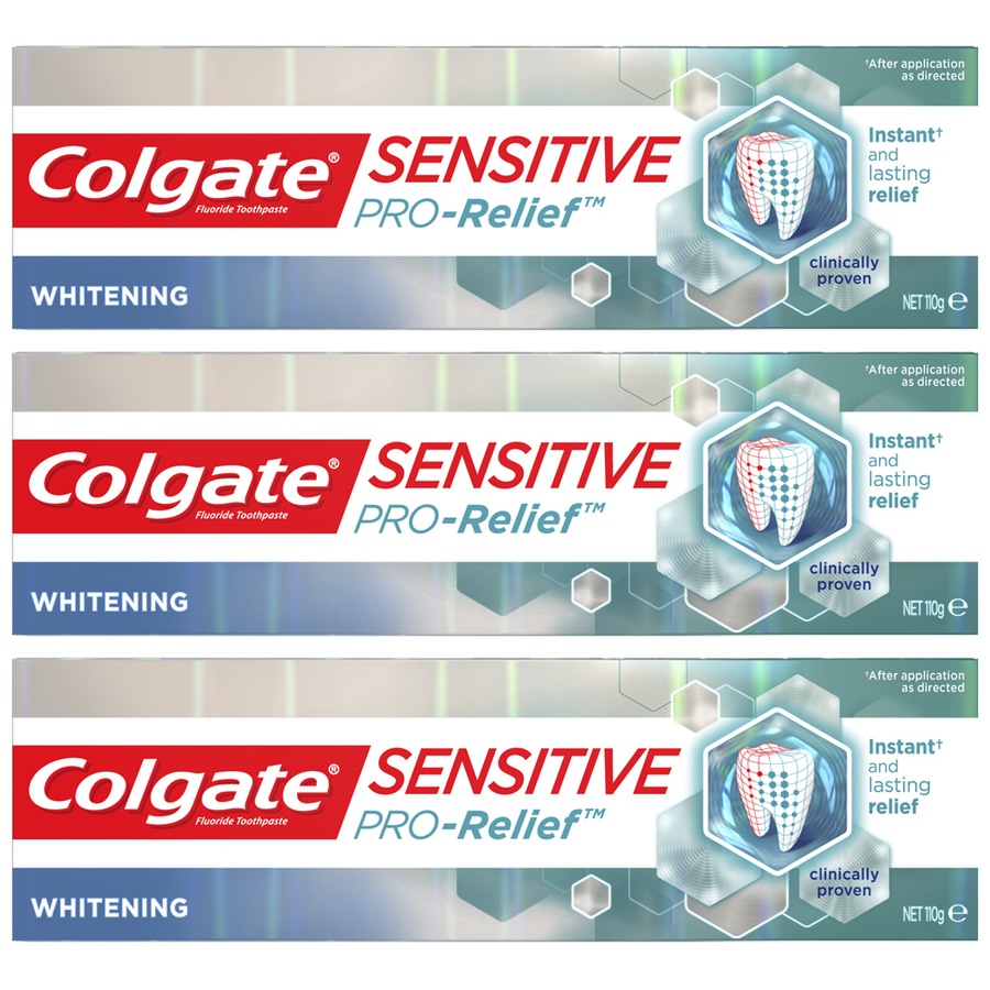 Buy 3PK Colgate Sensitive ProRelief Whitening 110g Sensitive Teeth Pain ...