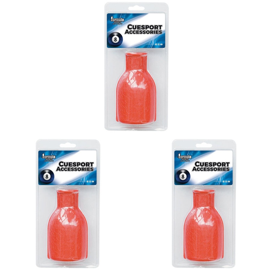 3PK Formula Sports Plastic Kelly Pool Snooker Billiard Shaker Bottle Red