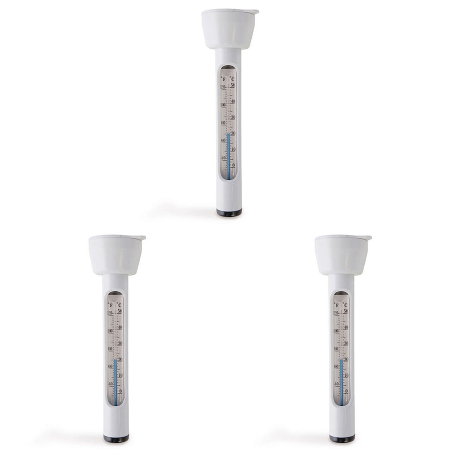 3PK Intex Outdoor Pool/Spa Temperature Impact-Resistant Floating Thermometer
