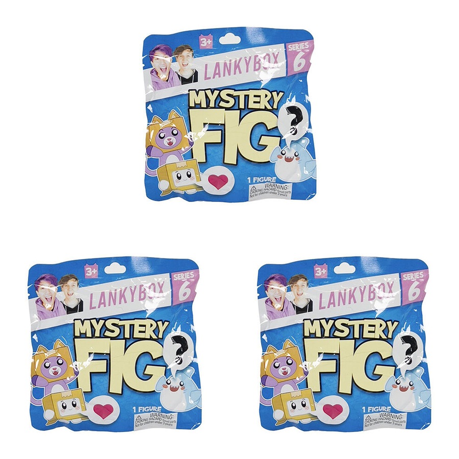 3PK Lankybox Mystery Surprise Action Figures Toys S6 Assorted Kids/Children 3y+