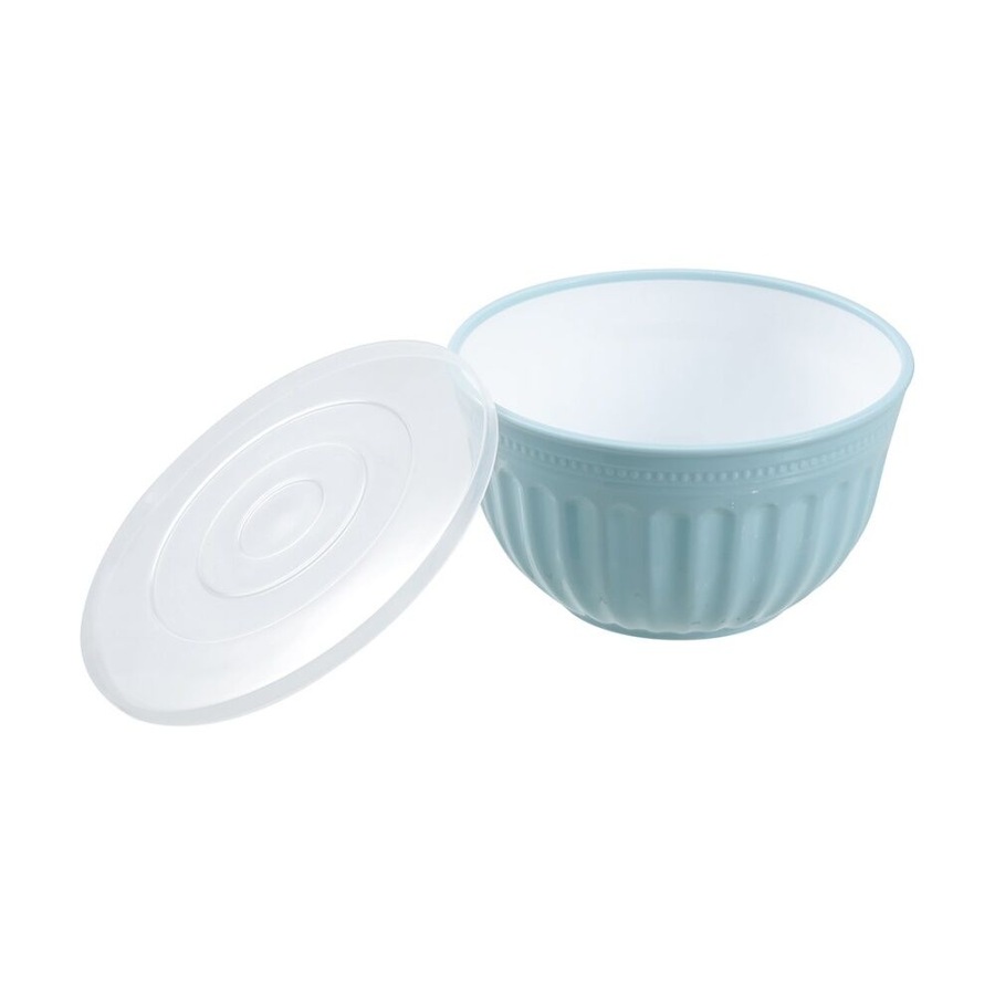 3PK Lemon and Lime Salad Bowl Lidded 4.5L Food Safe Kitchenware Assorted