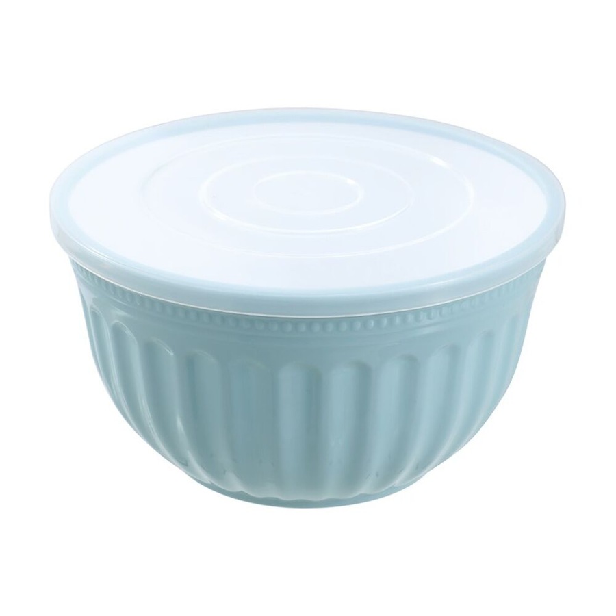 3PK Lemon and Lime Salad Bowl Lidded 4.5L Food Safe Kitchenware Assorted