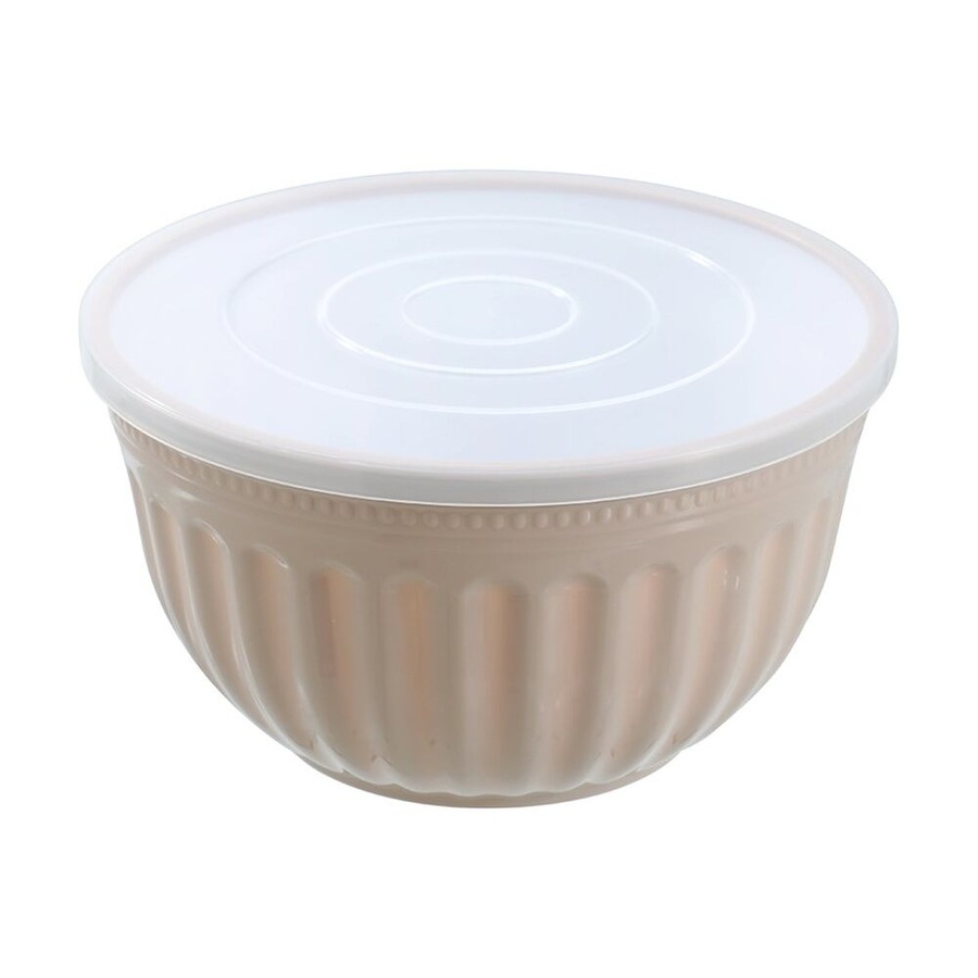 3PK Lemon and Lime Salad Bowl Lidded 4.5L Food Safe Kitchenware Assorted