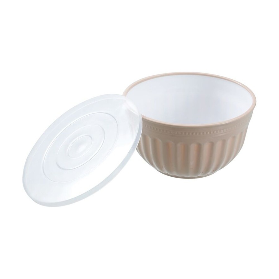 3PK Lemon and Lime Salad Bowl Lidded 4.5L Food Safe Kitchenware Assorted