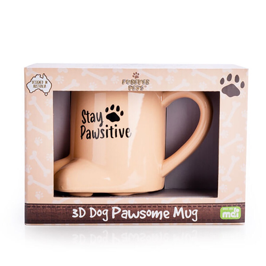 3PK MDI Furever Pets 3D Pawsome Dog Coffee/Tea Ceramic Novelty Mug 16.5x11.8cm
