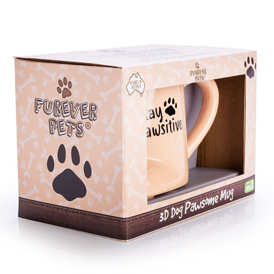 3PK MDI Furever Pets 3D Pawsome Dog Coffee/Tea Ceramic Novelty Mug 16.5x11.8cm
