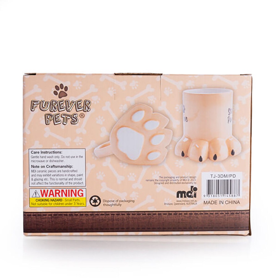3PK MDI Furever Pets 3D Pawsome Dog Coffee/Tea Ceramic Novelty Mug 16.5x11.8cm