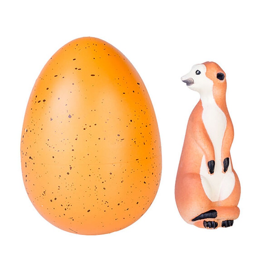 3PK Meerkat Meerkat Jumbo Grow Egg Animal Kids Surprise Toy 10x15cm Assorted