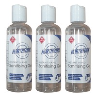 3PK Northfork 100ml Instant Hand Sanitiser Anti-Bacterial Travel Gel Hygiene