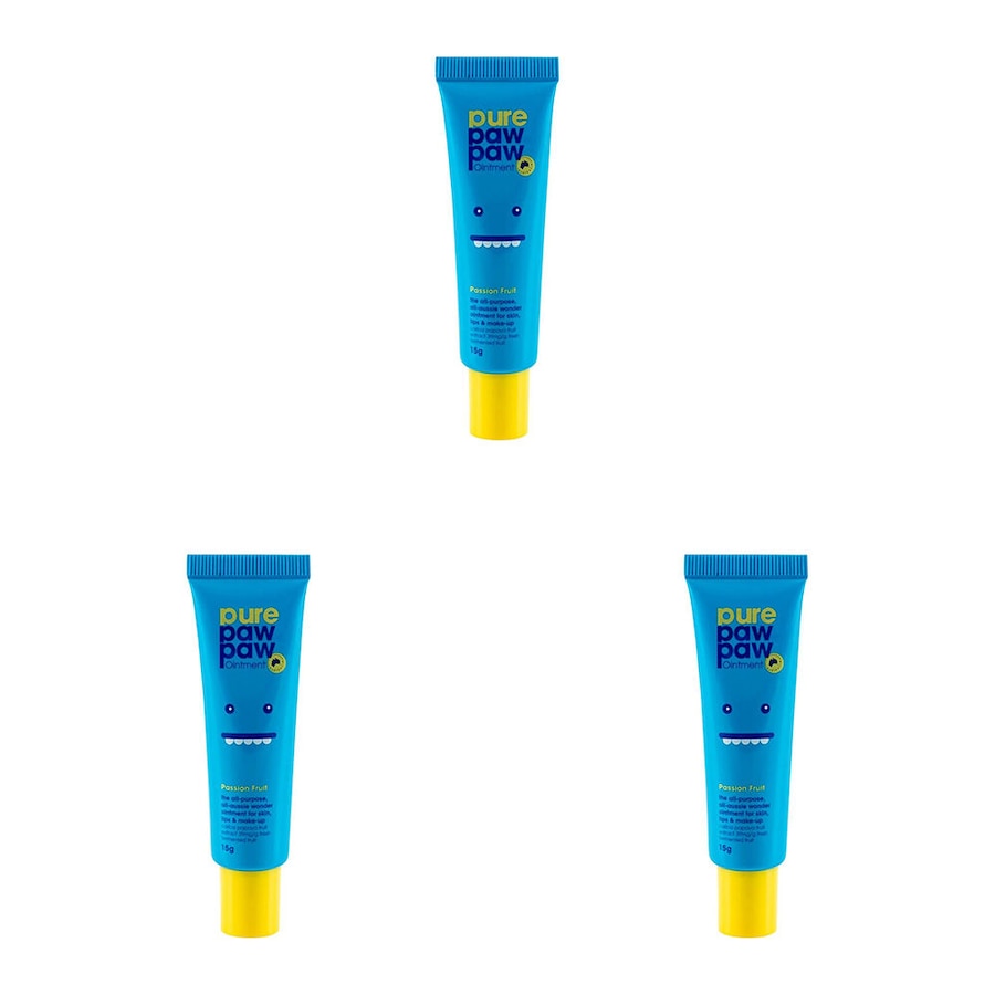 3PK Pure Paw Paw Ointment 15g Multi Purpose Skin Ointment Lip Balm Passion Fruit