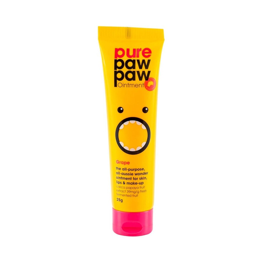 3PK Pure Paw Paw Ointment 25g Multi Purpose Dry Skin Ointment Lip Balm Grape