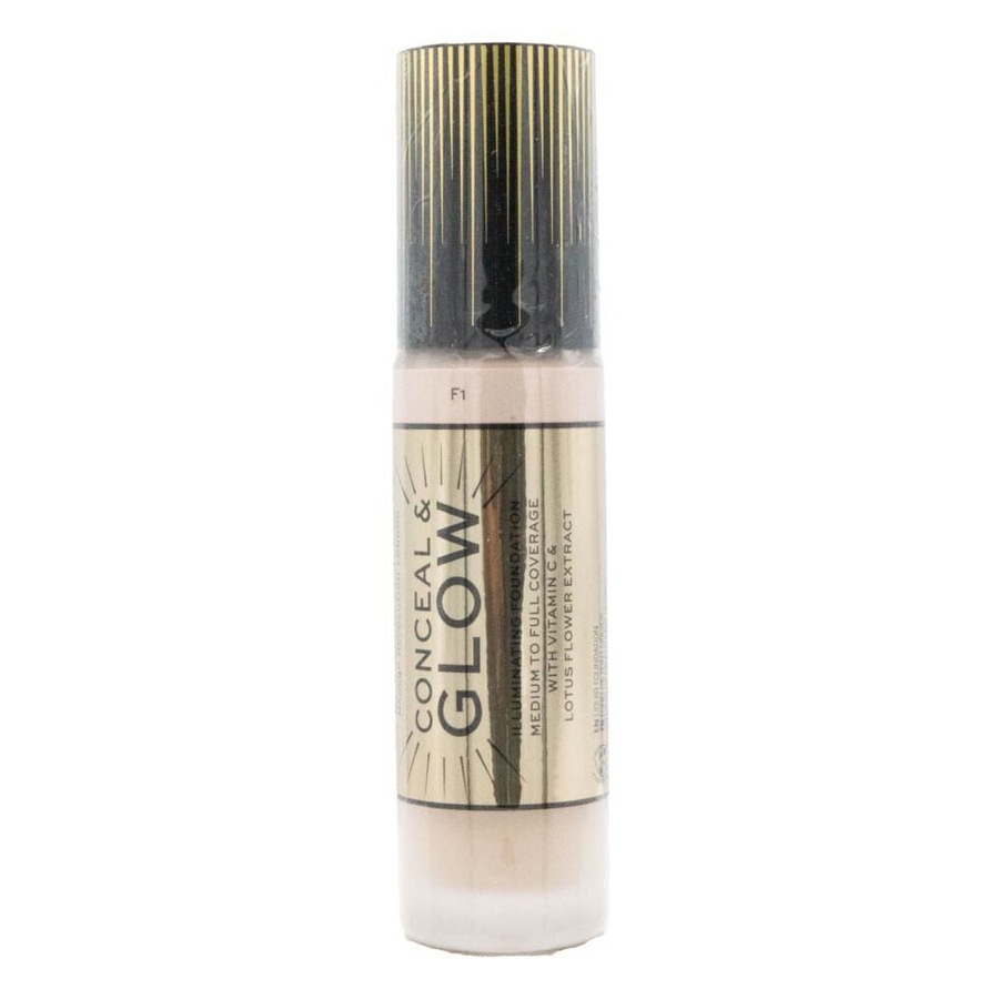 3PK Revolution Conceal & Glow Illuminating Liquid Foundation 23ml Makeup F1