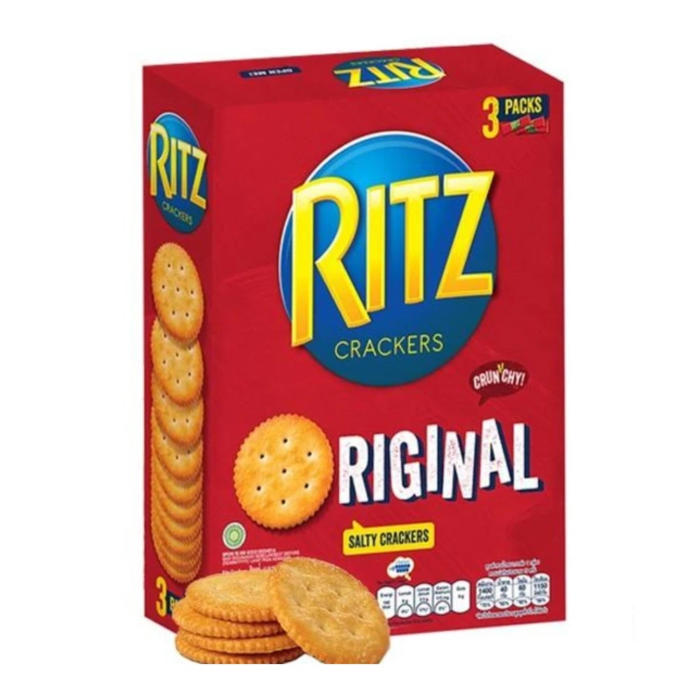 3PK Ritz 300g Biscuits Crispy Cracker Lightly Salted Snacks Pack Original