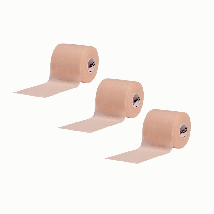 3PK Rocktape Go Sports Training Kinesiology Adhesive PreCut Tape Underwrap Beige