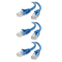 3PK Sansai 5m CAT5e Networking Patch Cable Ethernet Internet for PC/MAC Router