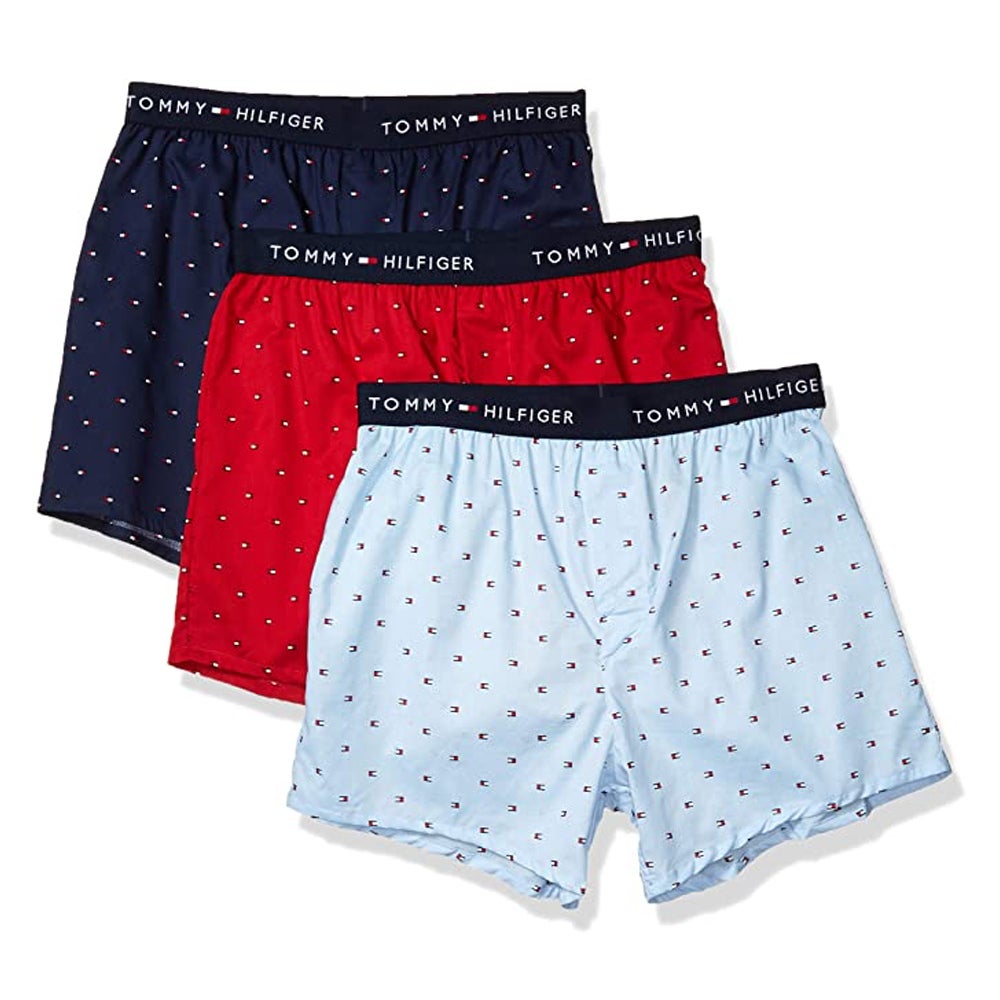 tommy hilfiger woven boxers 3 pack