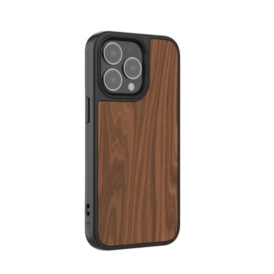 3sixT Impact Zero Black MagSafe Case Protection For iPhone 13 Pro Max Walnut