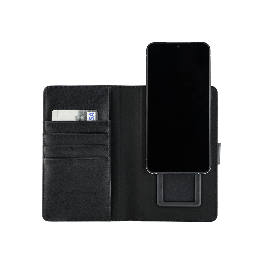 3sixT Universal Medium Wallet Case Cover Protection For Smartphone 6.2" BLK