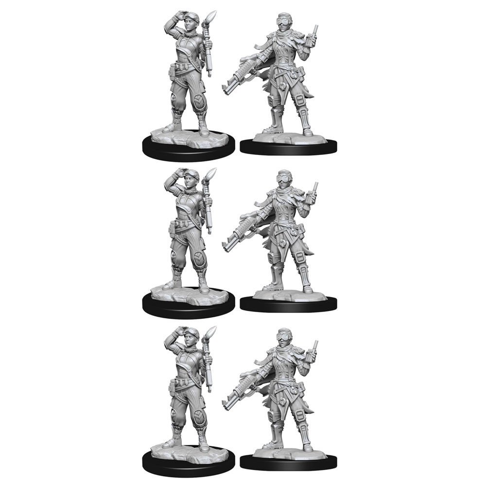 Buy 3x 2pc Starfinder Deep Cuts Unpainted Miniatures Human Mechanic ...