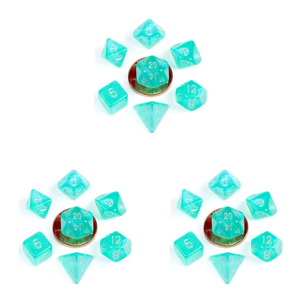 FanRoll Stardust Galaxy 16mm Acrylic Polyhedral Dice Set For D&D And RPGs